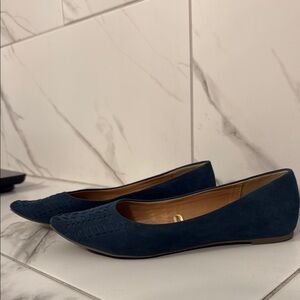 Elegant Navy Blue Women's Flats
